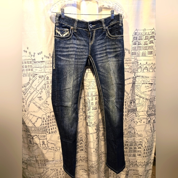 Rock & Roll Cowgirl Denim - NWOT Women's Rock And Roll Cowgirl Low Rise Wide Leg Jeans Size 27x34